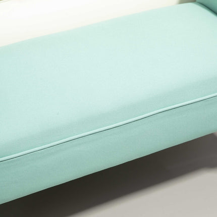 Green upholstered hall bench, 130 kg capacity, 102x36x51 cm