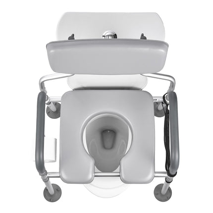 Bedside Commode Chair, 500 lb, 4-in-1, Adjustable