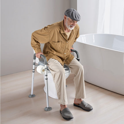 Bedside Commode Chair, 500 lb, 4-in-1, Padded Seat
