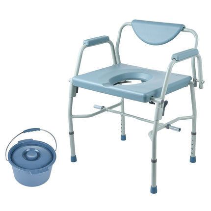 Bedside Commode Chair – Drop-Down Arms, 1000 lb
