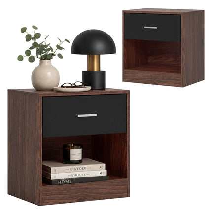 Bedside Table with Drawer, MDF, 41x39x28 cm
