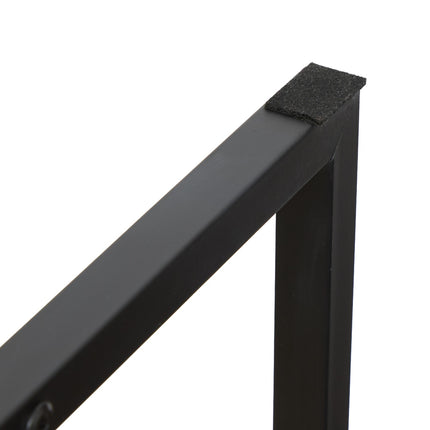 Bedside Table with Drawer and Metal Frame