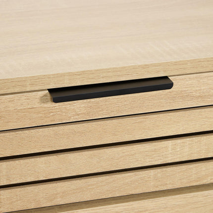 Bedside Table with Drawer and Metal Frame