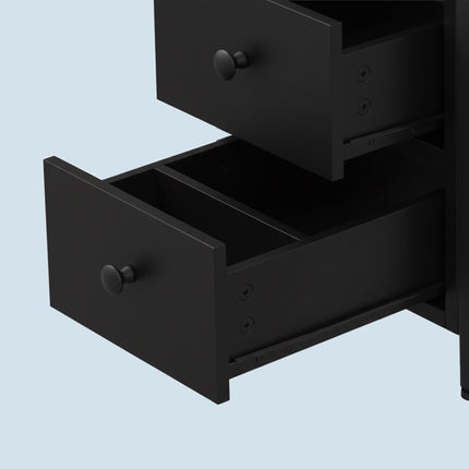 Bedside Table with USB Ports and Power Outlets