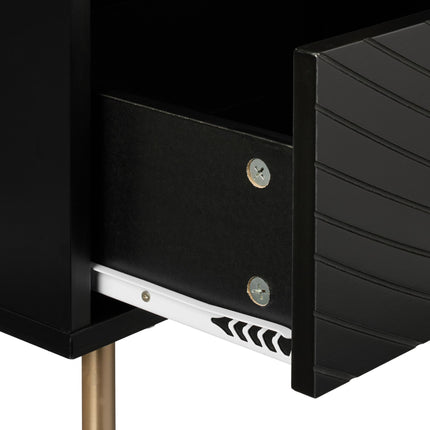 Bedside cabinet with 2 drawers