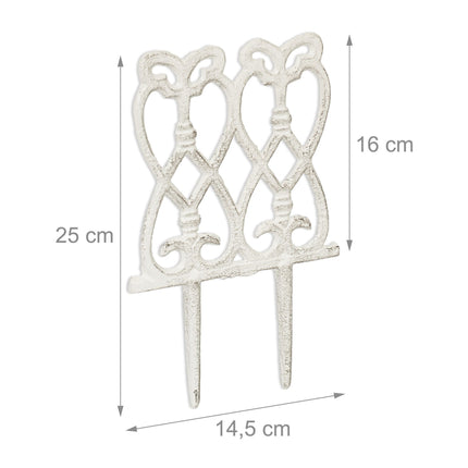 Bedside cast iron set of 2