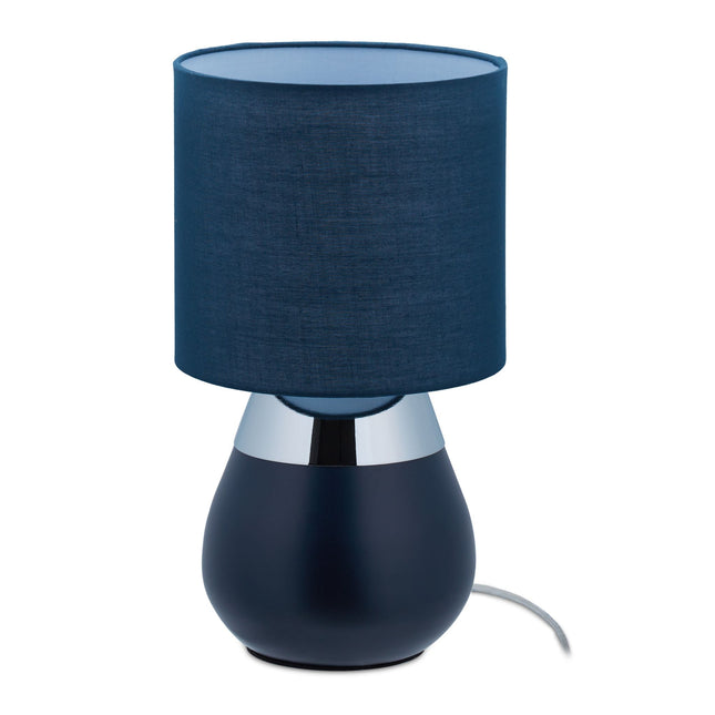 Bedside lamp with touch function dark blue
