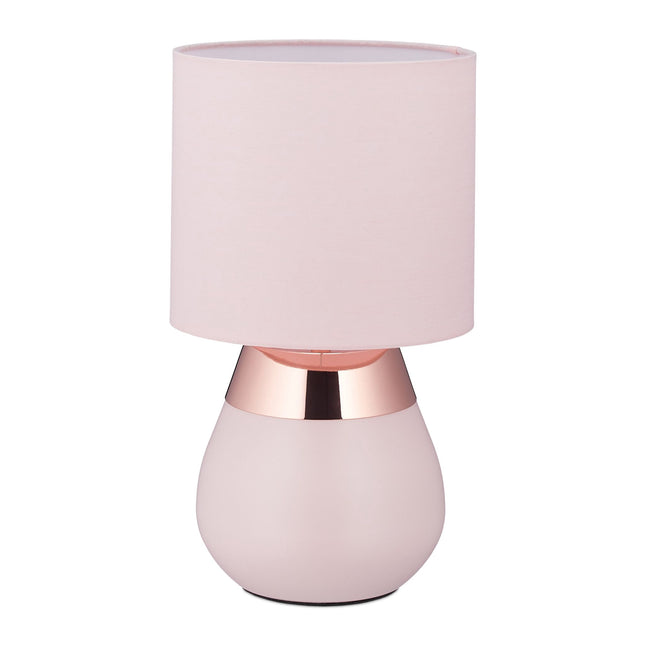 Bedside lamp with touch function pink