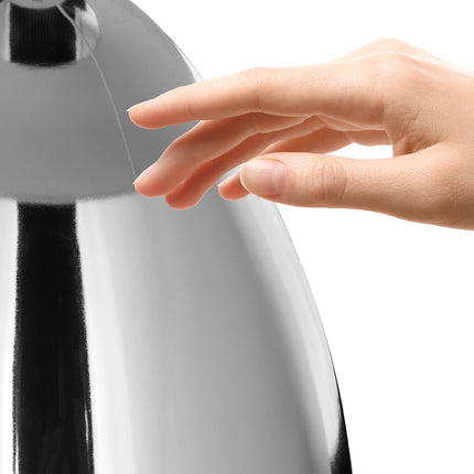 Bedside lamp with touch function silver