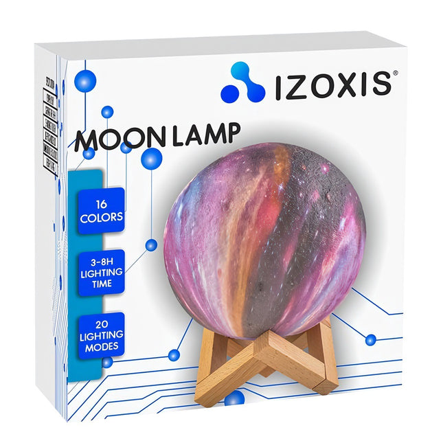 Bedside moon lamp 15cm, 16 colors