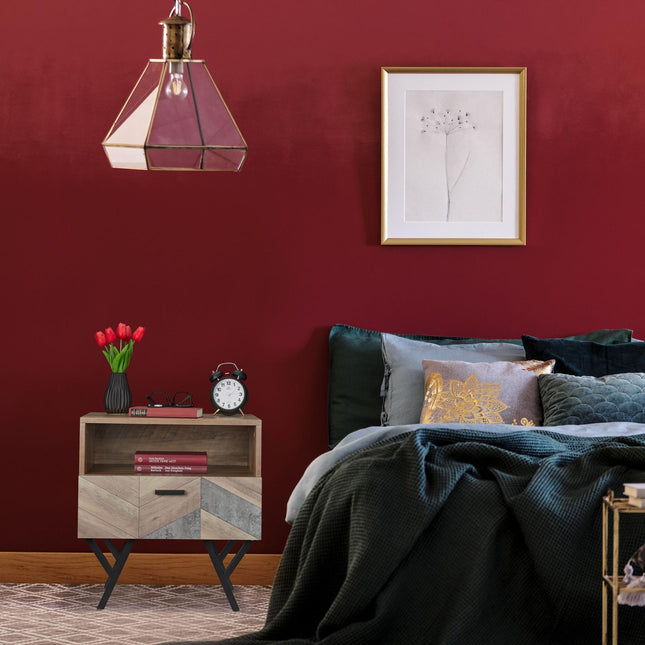 Bedside table in industrial style