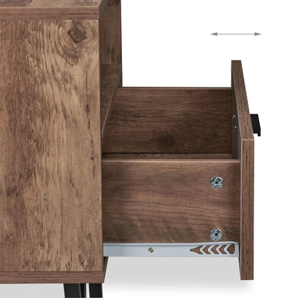 Bedside table in industrial style