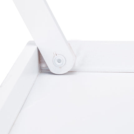 Bed tray bamboo white