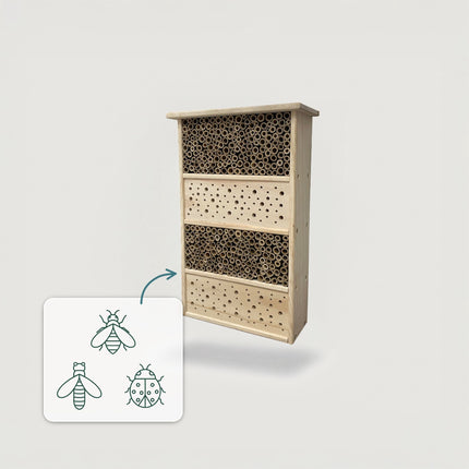 Bee Hotel – Large Wooden Insect Habitat