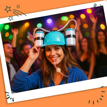 Beer Drinking Hat – Hands-Free Party Accessory