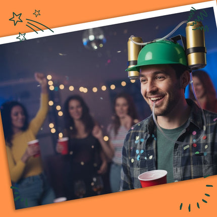 Beer Drinking Hat – Hands-Free Party Accessory