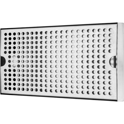 Beer Drip Tray, 304 Stainless Steel, 12x7 in, Non-Slip