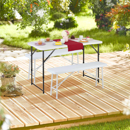 Beer bench set of 2 wooden look