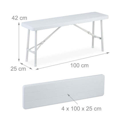 Beer bench set of 2 wooden look