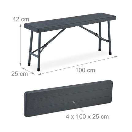 Beer bench set of 2 wooden look