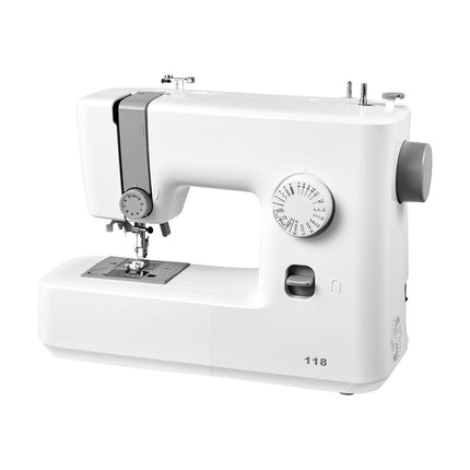 Beginner Sewing Machine, 18 Stitches, LED, Foot Pedal