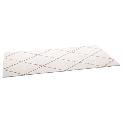 Beige Plush Area Rug 6x9 Ft – Non-Slip, Non-Shedding