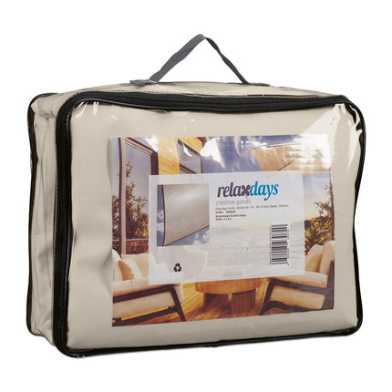 Beige Square UV-Protection Shade Sail for Patio