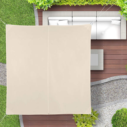 Beige UV-Protection Shade Sail for Patio & Balcony