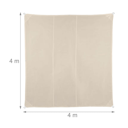 Beige UV-Protection Shade Sail for Patio & Balcony