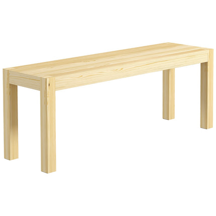 2-seater dining bench in pine, 120x33x45 cm, capacity 240 kg