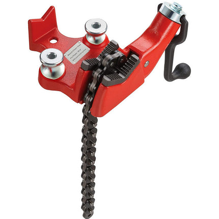 Bench Chain Pipe Vise, 1/8–5 in Capacity, Cast Iron