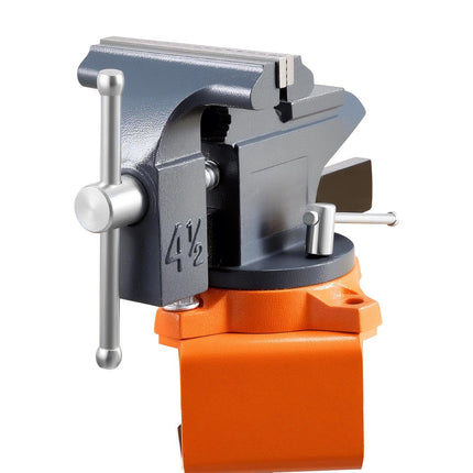 Bench Vise 4.5 Inch, 270 Swivel Base, Quick Release