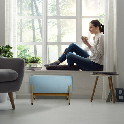 Bench in velvet