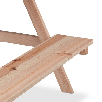 Bench table for children with chalkboard