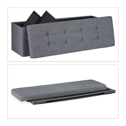 Bench with 3 compartments