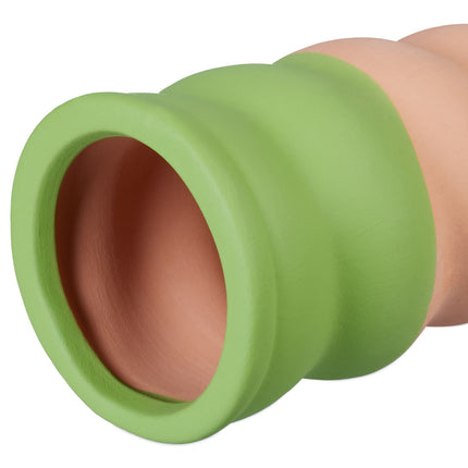 Bent clay cones in a set of 4
