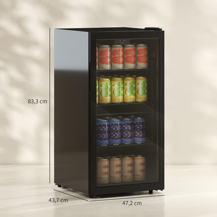 Beverage Cooler, 93L, 115 Can Capacity, Adjustable Shelves