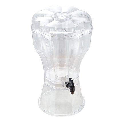 Beverage Dispenser 13L, Clear Plastic, No-Drip Spigot