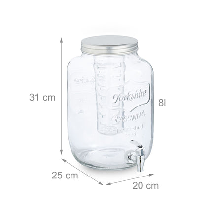 Beverage dispenser with insert