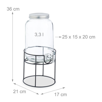 Beverage dispenser with stand