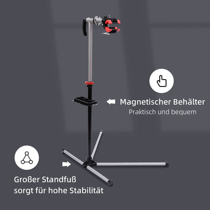 Bicycle Repair Stand with Tool Tray - Adjustable