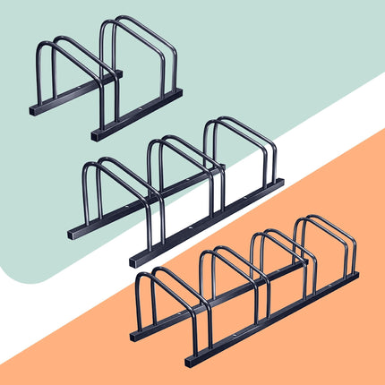 Bicycle Rack, Floor Or Wall Mount, Fits Tires Up To 65 mm
