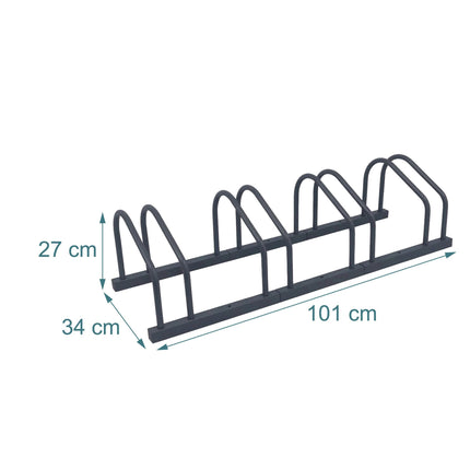 Bicycle Rack, Floor Or Wall Mount, Steel, Up To 65 mm