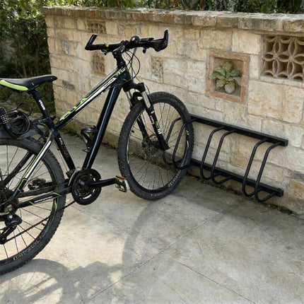 Bicycle Rack, Floor or Wall Mount – Steel, Up to 65 mm Tires