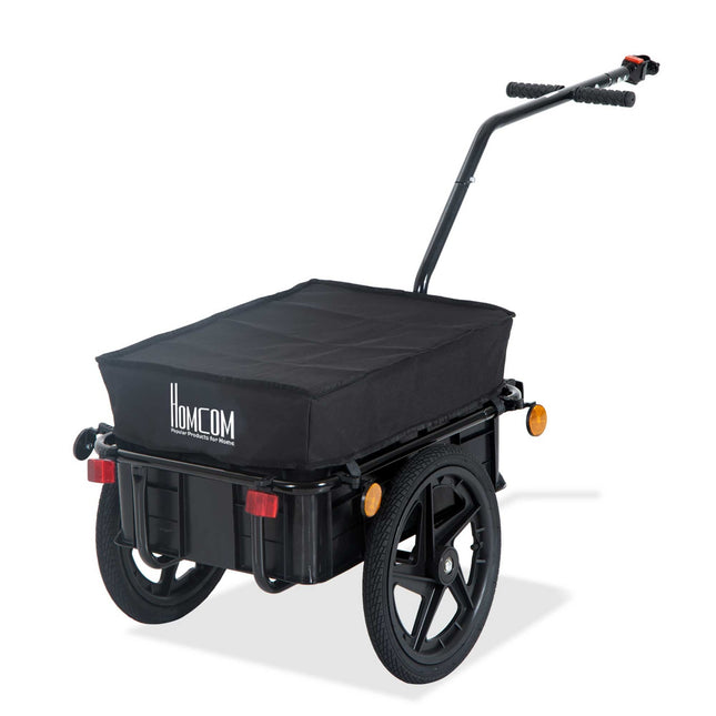 Bicycle cargo trailer, 40 kg capacity, steel & Oxford fabric