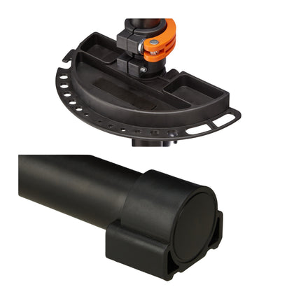 Bicycle mounting stand with handlebar holder