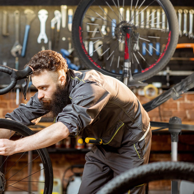 Fietsmontagestandaard met stuurhouder