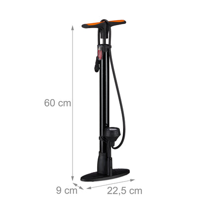 Bicycle pump with pressure gauge