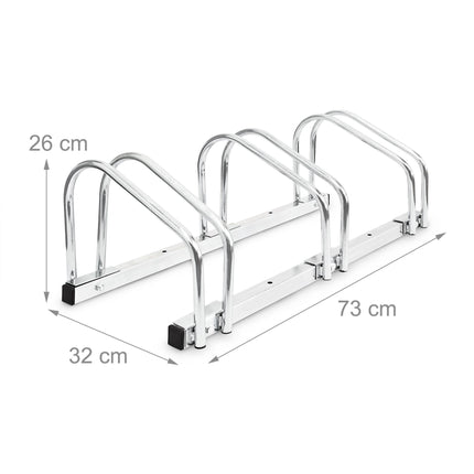 Bicycle rack 3 bicycles steel