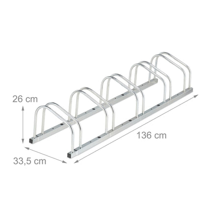 Bicycle rack for 5 bicycles